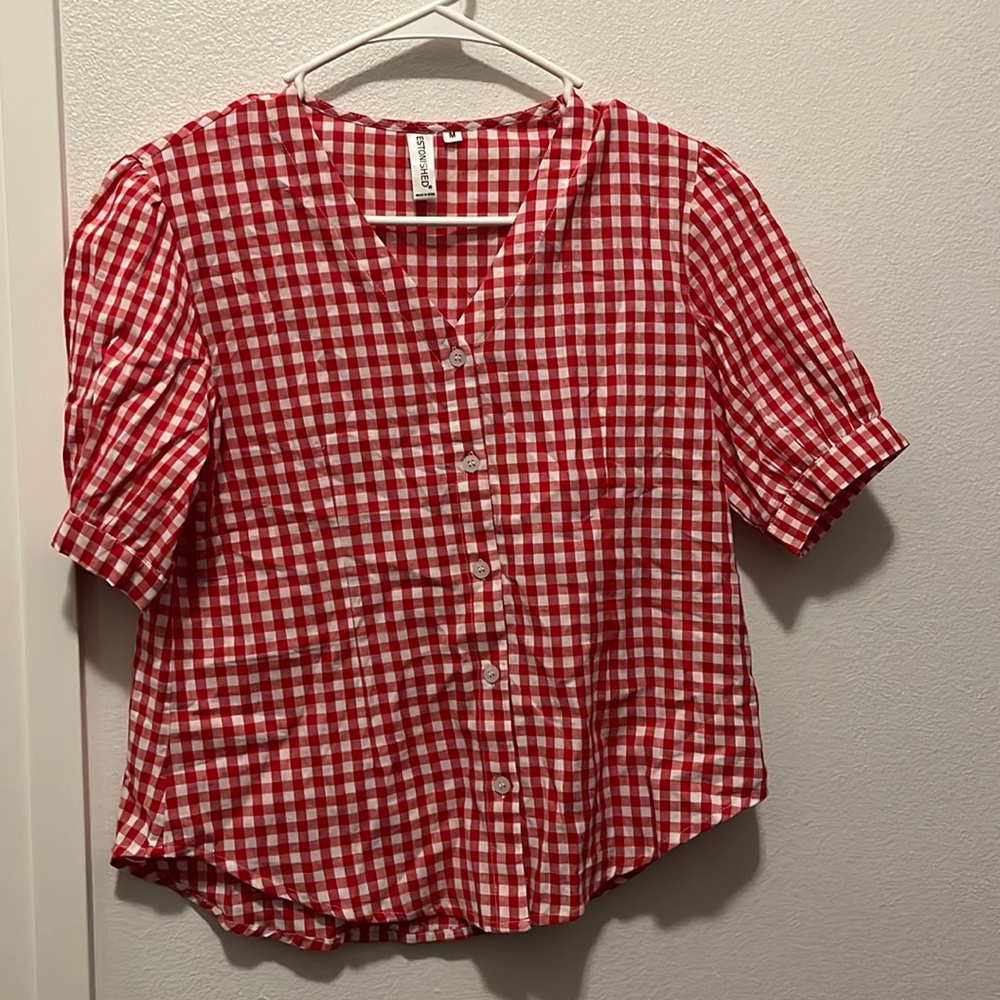 Estonished shirt blouse, size M
